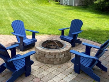 Poly-Luxe Folding Royal Adirondack Chair (Large)
