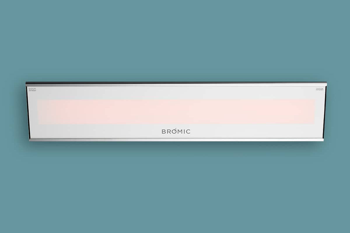 Bromic Heaters Platinum Smart-Heat 2300 Watt Radiant Infrared Outdoor Electric Heater | White | 240V