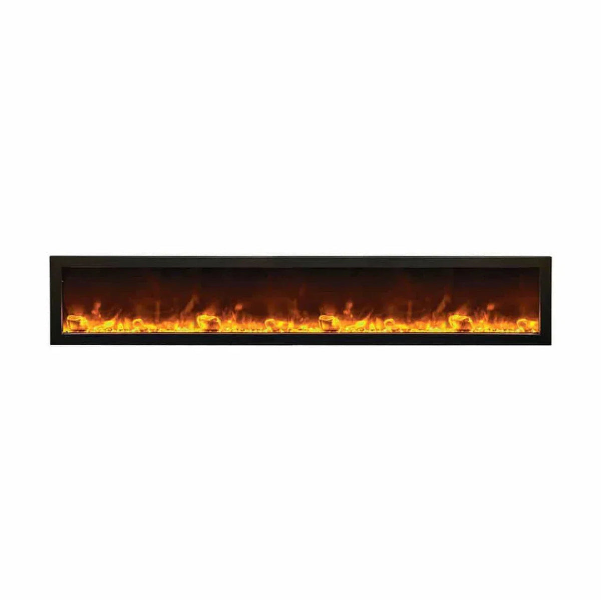 Amantii 88 Inch Panorama Slim BI-88-SLIM-OD Linear Indoor or Outdoor Electric Fireplace